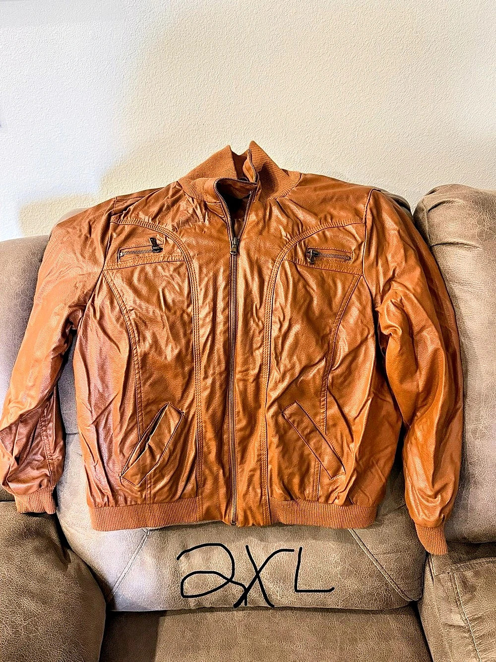 Women’s Brown Lightweight leather jacket
